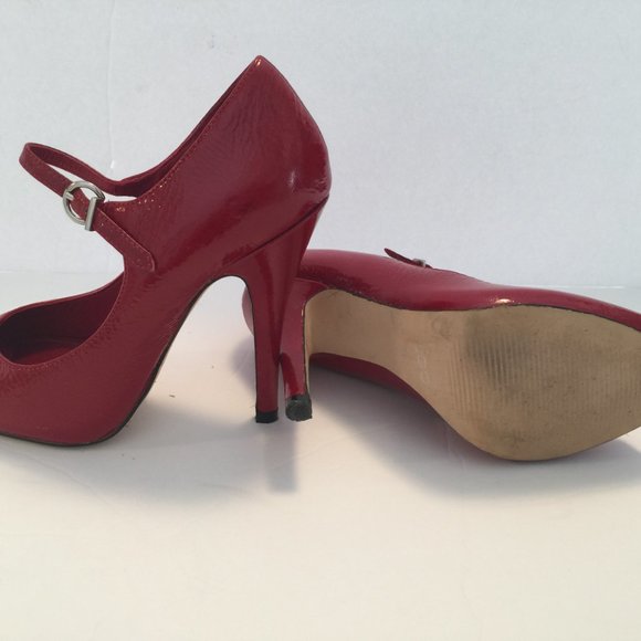 ALDO OPEN TOE STRAPPED PUMP - Picture 2 of 4